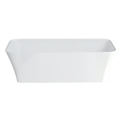 Clearwater Bath Clearwater Palermo Natural Stone Bath Hand Polished White - 1790 X 750mm -Croydex shop n5ccs d2