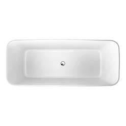 Clearwater Bath Clearwater Palermo Natural Stone Bath Hand Polished White - 1790 X 750mm