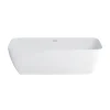 Clearwater Bath Clearwater Vicenza Piccolo Natural Stone Hand Polished White Bath - 1600 X 750mm -Croydex shop n6d d1