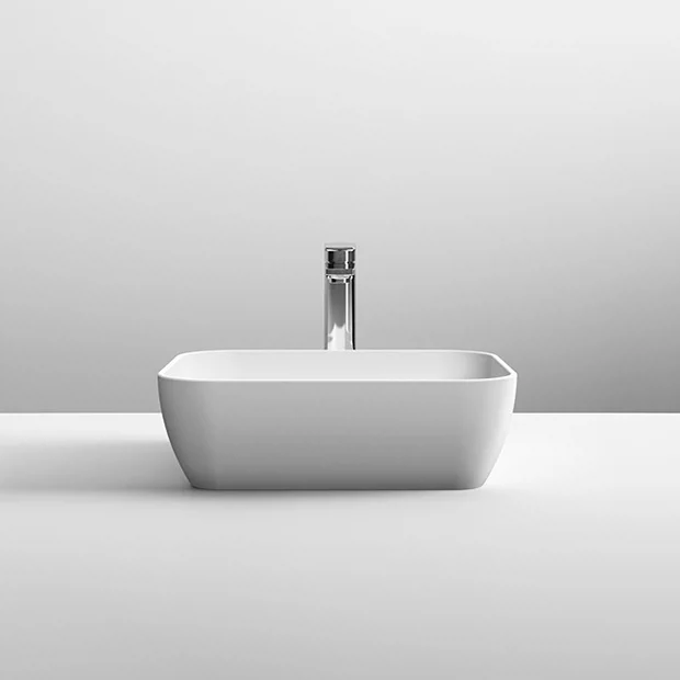 Hudson Reed Rectangular 455 X 325mm Countertop Vessel Basin 3 Hudson Reed Rectangular 455 X 325mm Countertop Vessel Basin