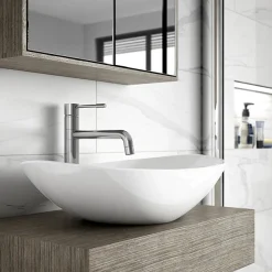 Hudson Reed Oval 615 X 355mm Countertop Vessel Basin -Croydex shop nbv159 d1