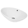 Hudson Reed Oval 588 X 390mm Countertop Vessel Basin With Overflow -Croydex shop nbv166 lrg