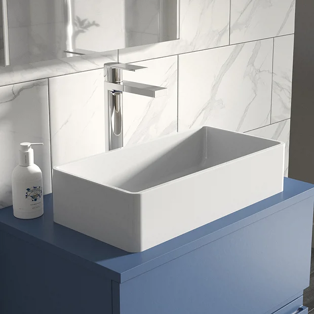 Hudson Reed Rectangular 465 X 235mm Countertop Vessel Basin 4 Hudson Reed Rectangular 465 X 235mm Countertop Vessel Basin - Image 2