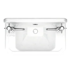Nui Carlton 515mm Traditional Cloakroom Basin (2 Tap Hole - Depth 300mm) -Croydex shop ncs829 n d1