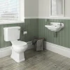 Nui Carlton 515mm Traditional Cloakroom Basin (2 Tap Hole - Depth 300mm) -Croydex shop ncs829 n d3