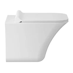 Hudson Reed Grace Rimless Wall Hung Pan & Soft Close Seat -Croydex shop nct140 d2