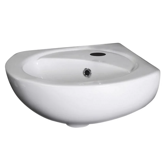 Nuie Corner Wall Hung Basin - 1 Tap Hole 3 Nuie Corner Wall Hung Basin - 1 Tap Hole