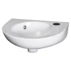 Nuie - Round 450mm Wall Hung Cloakroom Basin - 1 Tap Hole -Croydex shop ncu942l