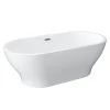 Victorian Plumbing Novus 1700 X 805 Double Ended Bath With Chrome Waste -Croydex shop nfb17c d1