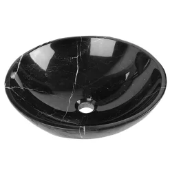 Victorian Plumbing Nero Margiua 430mm Round Marble Basin 0TH 12 Victorian Plumbing Nero Margiua 430mm Round Marble Basin 0TH -Croydex shop nm001 d4
