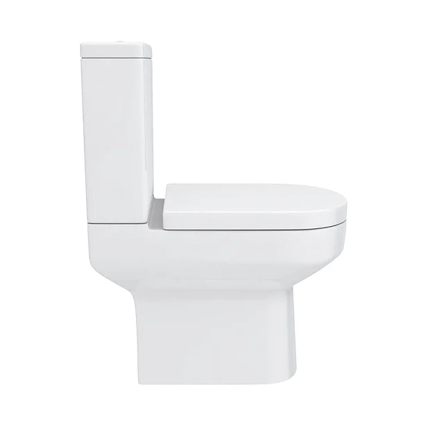 Nova Bathroom Nova Small Cloakroom Suite - Gloss White 6 Nova Bathroom Nova Small Cloakroom Suite - Gloss White - Image 4