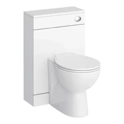 Nui Sienna 500mm BTW Toilet Unit Inc. Cistern + Soft Close Seat (Depth 200mm) -Croydex shop nvs142btw002nts010 l