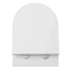 Nova Bathroom Nova Rimless Round Wall Hung Pan W. Soft Close Seat -Croydex shop nvwh56 d1