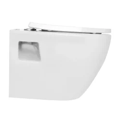 Nova Bathroom Nova Rimless Round Wall Hung Pan W. Soft Close Seat