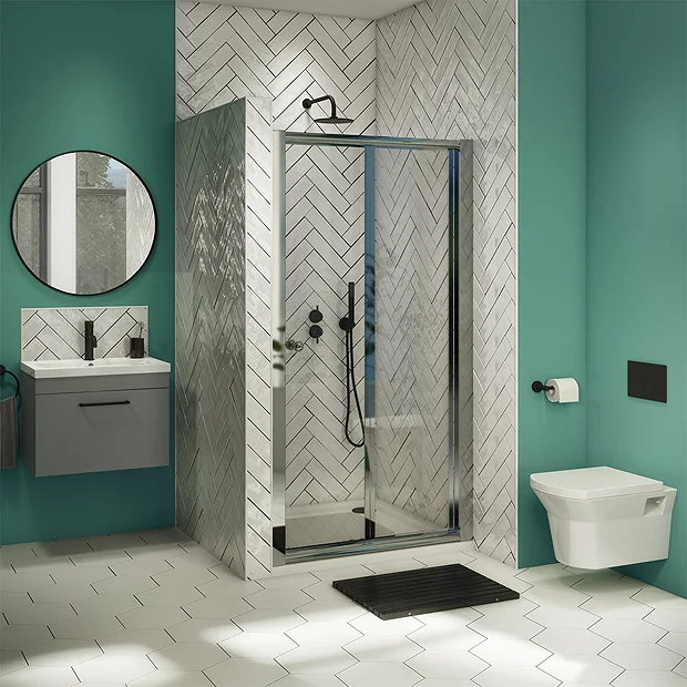 Newark Ensuite Bathroom Suite - Bi-Fold Folding Shower Door 4 Newark Ensuite Bathroom Suite - Bi-Fold Folding Shower Door - Image 2