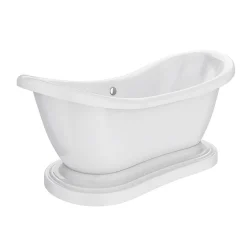 Victorian Plumbing Oakland 1750 Double Ended Roll Top Slipper Bath With Skirt