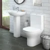 Victorian Plumbing Orion Basin With Full Pedestal (555mm Wide - 1 Tap Hole) 1 Victorian Plumbing Orion Basin With Full Pedestal (555mm Wide - 1 Tap Hole) -Croydex shop or530b d3