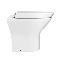 Victorian Plumbing Orion Modern Back To Wall Pan + Soft Close Seat -Croydex shop orbtwp n d3