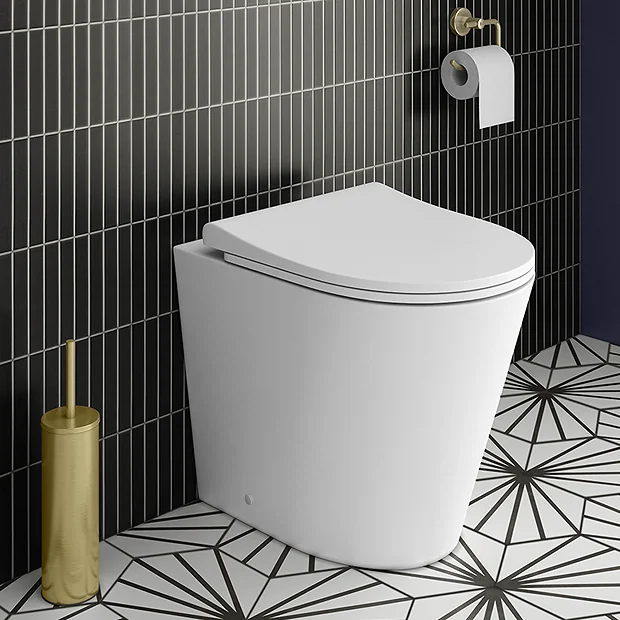 Arezzo Back To Wall Toilet + Slim Soft Close Seat 4 Arezzo Back To Wall Toilet + Slim Soft Close Seat - Image 2