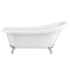 Victorian Plumbing Oxford Traditional Free Standing Roll Top Slipper Bath Suite -Croydex shop oxfordtraditionalfreestandingrolltopslipperbathsuitenwd1