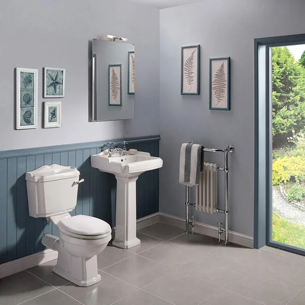 Victorian Plumbing Oxford Traditional Free Standing Single Ended Roll Top Bath Suite 6 Victorian Plumbing Oxford Traditional Free Standing Single Ended Roll Top Bath Suite - Image 4