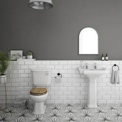 Victorian Plumbing Oxford Traditional Toilet With Soft Close Seat - Various Colour Options
