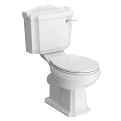 Victorian Plumbing Oxford Traditional Toilet With Soft Close Seat - Various Colour Options -Croydex shop oxfwcvc n d4