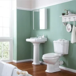 Victorian Plumbing Oxford 4-Piece Traditional Bathroom Suite 10 Victorian Plumbing Oxford 4-Piece Traditional Bathroom Suite -Croydex shop oxs n d1