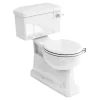 Urlington Bathroom Burlington Concealed S Trap Bottom Outlet Close-Coupled WC With 520mm Ceramic Lever Cistern -Croydex shop p18c1 l