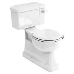 Urlington Bathroom Burlington Concealed S Trap Bottom Outlet Close-Coupled WC With 440mm Ceramic Lever Cistern