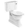 Urlington Bathroom Burlington Concealed S Trap Bottom Outlet Close-Coupled WC With 440mm Push Button Cistern -Croydex shop p18c4 l
