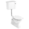 Urlington Bathroom Burlington Concealed S Trap Bottom Outlet Low-Level WC With 520mm Push Button Cistern -Croydex shop p19c2t31chr l