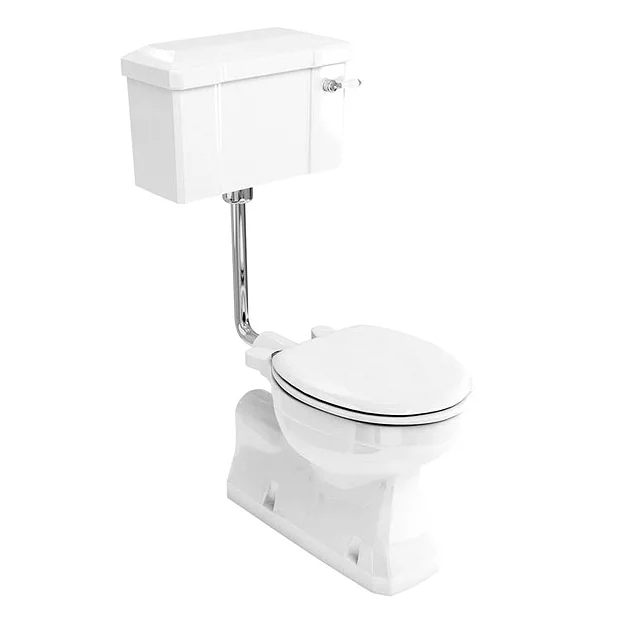 Urlington Bathroom Burlington Concealed S Trap Bottom Outlet Low-Level WC With 440mm Ceramic Lever Cistern 3 Urlington Bathroom Burlington Concealed S Trap Bottom Outlet Low-Level WC With 440mm Ceramic Lever Cistern