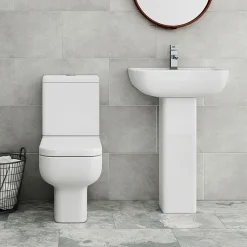 Victorian Plumbing Pro 600 Modern Free Standing Bath Suite -Croydex shop p6mbdetail04