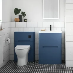 Nuie Elbe Satin Blue 550mm WC Unit
