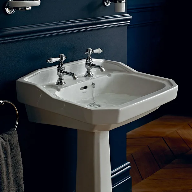 Heritage Bathroom Heritage - Granley Standard Basin & Pedestal - Various Tap Hole Options 5 Heritage Bathroom Heritage - Granley Standard Basin & Pedestal - Various Tap Hole Options - Image 3