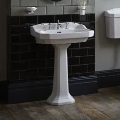 Heritage Bathroom Heritage - Granley Standard Basin & Pedestal - Various Tap Hole Options 9 Heritage Bathroom Heritage - Granley Standard Basin & Pedestal - Various Tap Hole Options -Croydex shop pgrw051pgrw09 d2