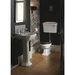 Heritage Bathroom Heritage - Granley Cloakroom Basin & Pedestal -Croydex shop pgrw07pgrw09 d2