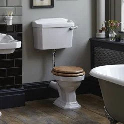 Heritage Bathroom Heritage - Granley Low-level WC & Gold Flush Pack -Croydex shop pgrw0l d1n