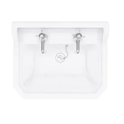 Nuie Carlton Traditional Basin + Pedestal (2 Tap Hole) -Croydex shop premiercarltontraditionalbasinwithpedestalnd1