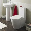 Nuie Darwin Flush To Wall Toilet + Soft Close Seat 2 Nuie Darwin Flush To Wall Toilet + Soft Close Seat -Croydex shop premierdarwinflushtowallpancisternwithsoftcloseseatdetail2