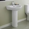 Nuie - Perth 550 Basin 1TH With Pedestal -Croydex shop premierperth550basin1thwithpedestald1