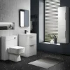 Monza­­ Bathroom Monza BTW Toilet With Bliss Square Pan + Soft Close Seat -Croydex shop premparbl1 d3