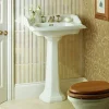 Heritage Bathroom Heritage - Dorchester Square Basin & Pedestal - 2 Or 3 Tap Hole Options -Croydex shop pvew05pvew09 d1