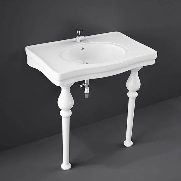 RAK Ceramic RAK 85cm Alexandra Console Basin Inc. Ceramic Legs 3 RAK Ceramic RAK 85cm Alexandra Console Basin Inc. Ceramic Legs