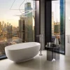 RAK Ceramic RAK Cloud Matt Black Freestanding Bath (1400 X 753mm) -Croydex shop rakbathlifestyle2