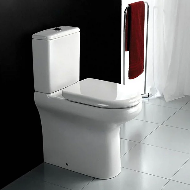 RAK Ceramic RAK Compact Deluxe Extended Height Close Coupled Toilet + Soft Close Seat 3 RAK Ceramic RAK Compact Deluxe Extended Height Close Coupled Toilet + Soft Close Seat