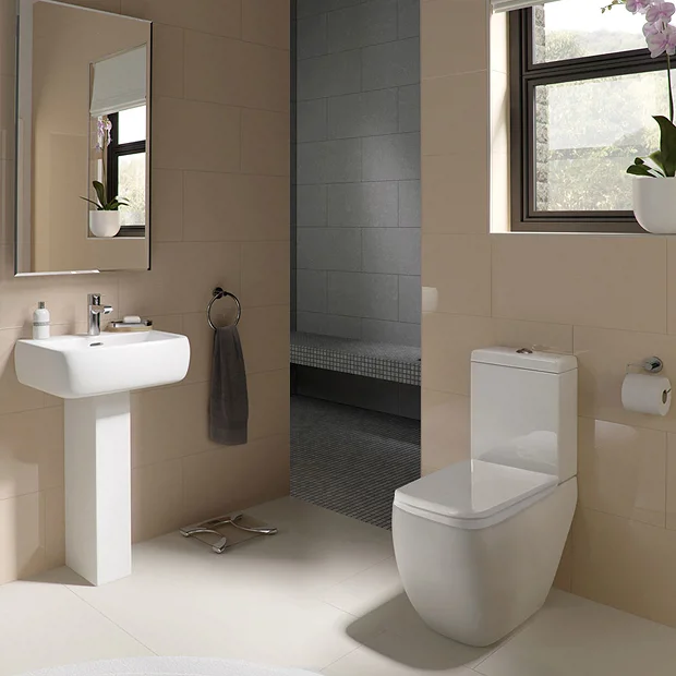 RAK Ceramic RAK Metropolitan 52cm Basin With Full Pedestal 3 RAK Ceramic RAK Metropolitan 52cm Basin With Full Pedestal
