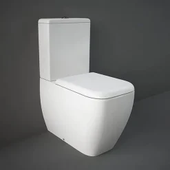 RAK Ceramic RAK Metropolitan Close Coupled BTW Toilet + Quick Release Soft Close Urea Seat