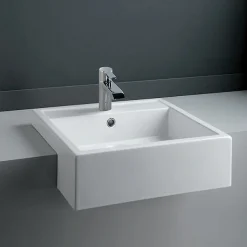RAK Ceramic RAK - Nova 46cm Semi Recessed Basin - 1 Tap Hole